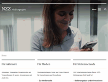 Tablet Screenshot of nzzmediengruppe.ch